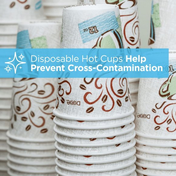 Dixie 5338DX Hot Cups, Paper, 8 oz., Coffee Dreams Design, 500/Carton - Picture 7 of 11